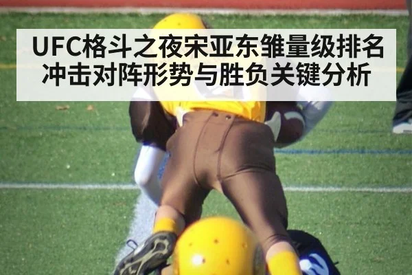 UFC格斗之夜宋亚东雏量级排名冲击对阵形势与胜负关键分析